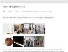 Tablet Screenshot of fashiondesignersuccess.com